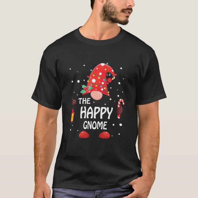 Die glückliche Gnome Matching Family Group Weihnac T-Shirt (Vorderseite)