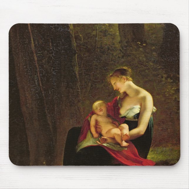 Die glückliche Mutter Mousepad (Vorne)