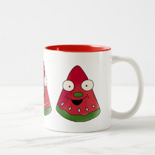 Die glückliche Wassermelonekaffee-Tasse Zweifarbige Tasse