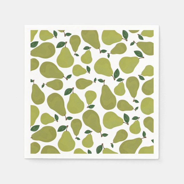 Die glücklichen Birnen Paare Serviette (Vorderseite)