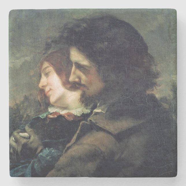 Die glücklichen Liebhaber, 1844 Steinuntersetzer (Vorderseite)