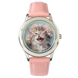 Die glücklichste Kitten-Uhr Armbanduhr