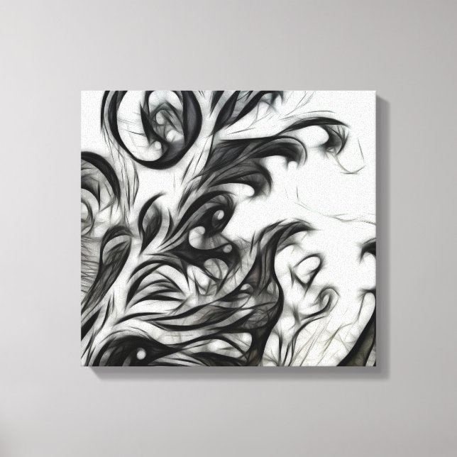 Die glühende Blüteninvertierung Leinwanddruck (Vorderseite)