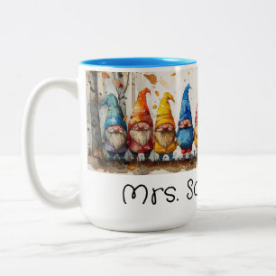 Die Gnome im Bus Zweifarbige Tasse