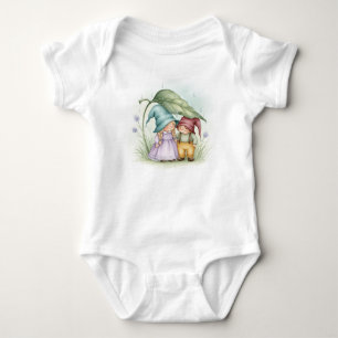 Die Gnomen des Regens, Wasserfarbe von Natasha Us Baby Strampler