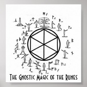 Die Gnostic Magie der Runen Poster