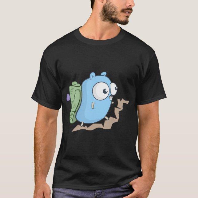Die Go Gopher Wanderfamilie T-Shirt (Vorderseite)