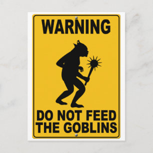 Die Goblins nicht Gefüttert Postkarte