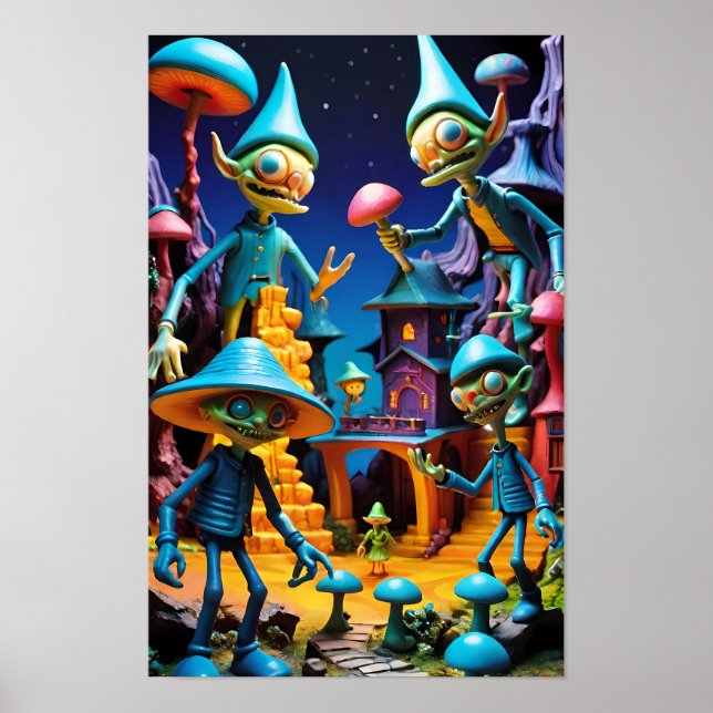 Die Goblins von Groll-Town - Ken Gage Fantasy Art Poster (Vorne)