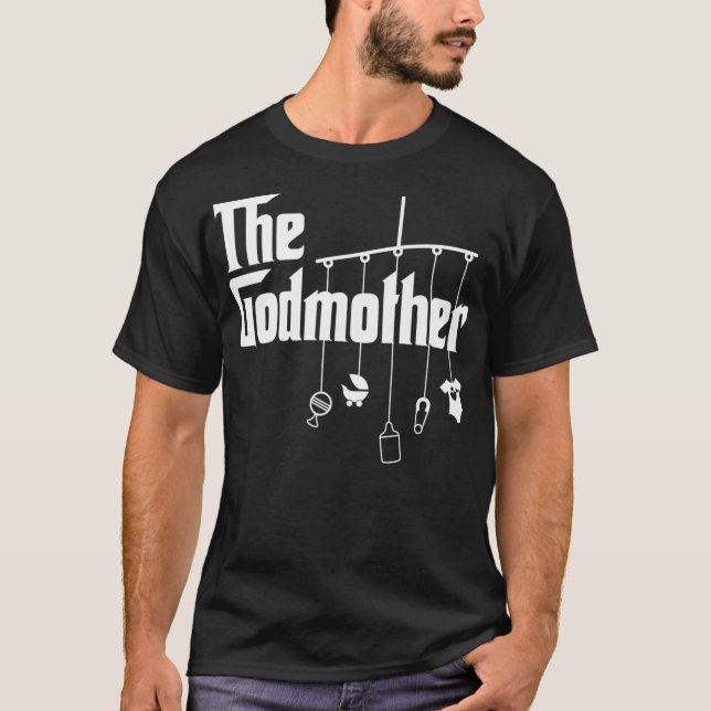 Die Godmutter von New Baby Funny Pun Prämie _ T-Shirt (Vorderseite)