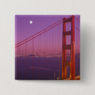 Die Golden Gate Bridge kurz nach Sonnenuntergang, Button