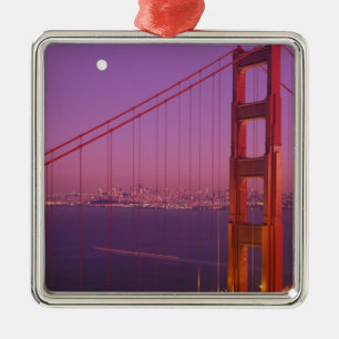Die Golden Gate Bridge kurz nach Sonnenuntergang, Silbernes Ornament