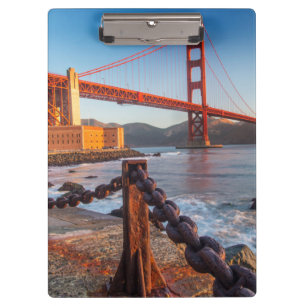 Die Golden Gate Bridge von Fort Point Klemmbrett