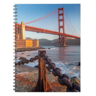 Die Golden Gate Bridge von Fort Point Notizblock