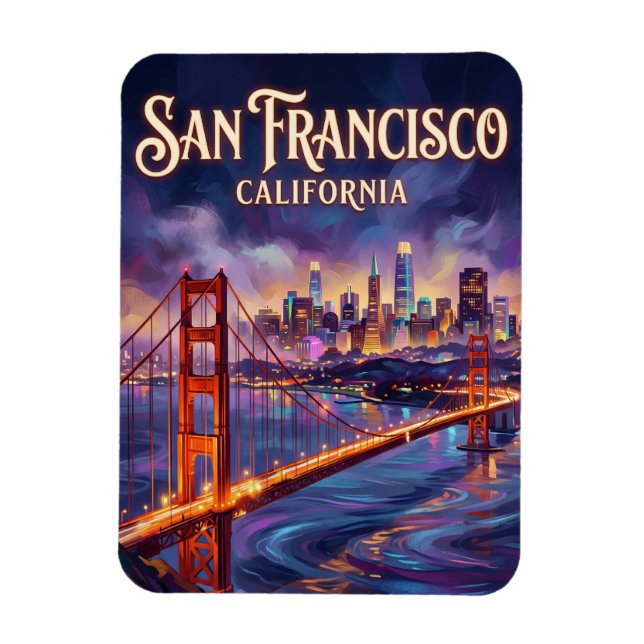 Die Golden-Gate-Brücke USA Magnet (Vertikal)