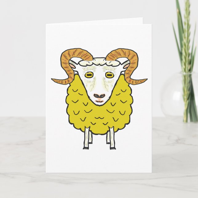 Die goldene Fleece Dankeskarte (Vorderseite)