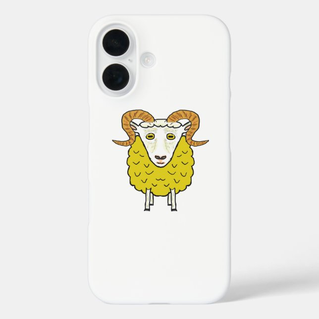 Die goldene Fleece iPhone 16 Hülle (Rückseite)