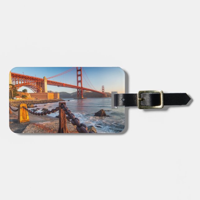 Die goldene Gate-Brücke von Fort Point Gepäckanhänger (Vorderseite horizontal)