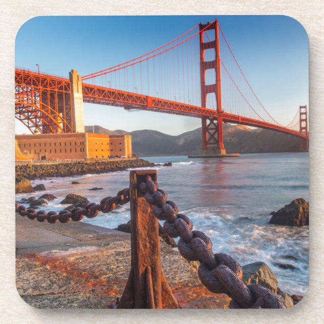 Die goldene Gate-Brücke von Fort Point Untersetzer (Vorderseite)