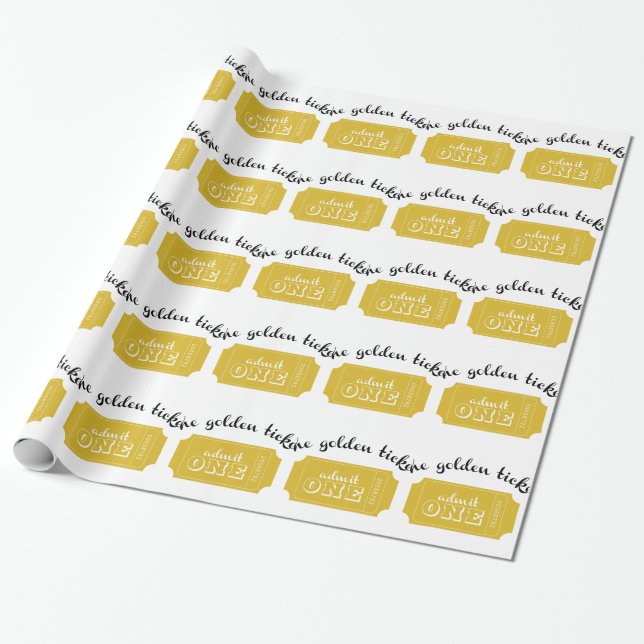 Die goldene Karte Geschenkpapier (Ungerollt)