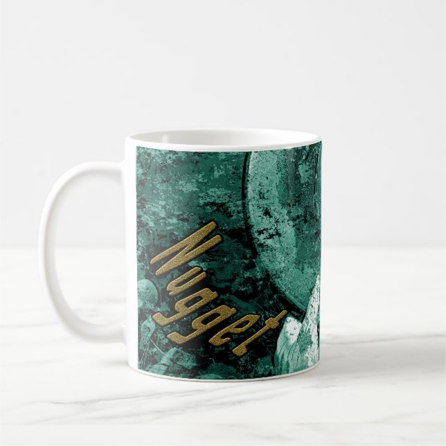 Die goldene Nugget-Falle Kaffeetasse (Links)
