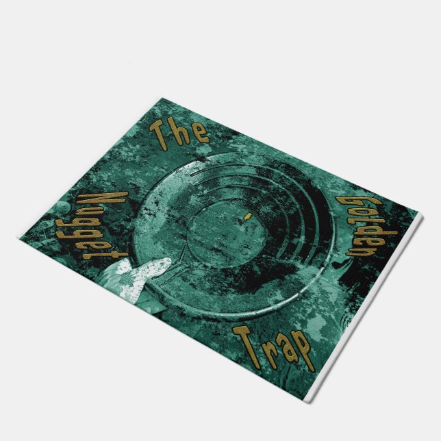 Die goldene Nugget-Falle vor der Tür Fußmatte (Schrägansicht)