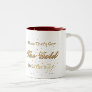 Die goldene Regel-Tasse Zweifarbige Tasse