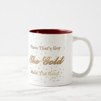 Die goldene Regel-Tasse Zweifarbige Tasse