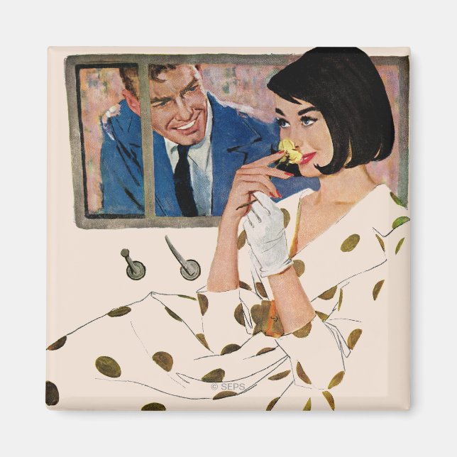 Die goldene Rose Magnet (Vorne)