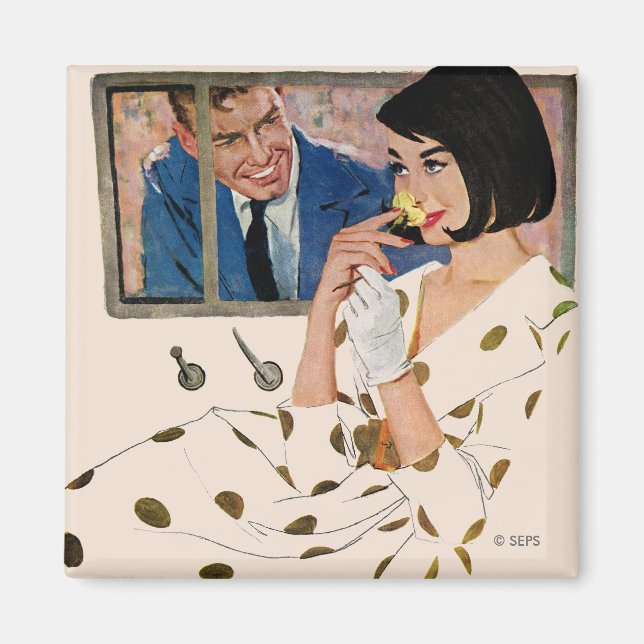 Die goldene Rose Magnet (Vorne)