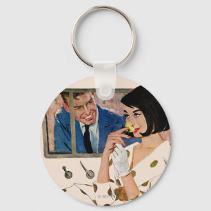 Die goldene Rose Schlüsselanhänger