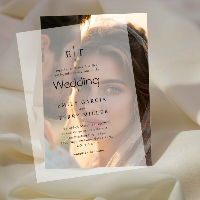 Die goldene Stunde Grace Moderne Mongram Hochzeit (Von Creator hochgeladen)