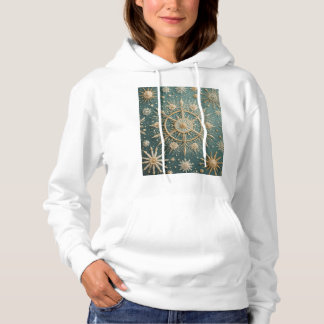 Die goldene Verkleidung des Winters: Eine Snowflak Hoodie