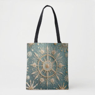 Die goldene Verkleidung des Winters: Eine Snowflak Tasche