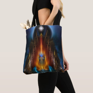 Die goldene Vision des Fraktals Arsencia Kunst Tasche