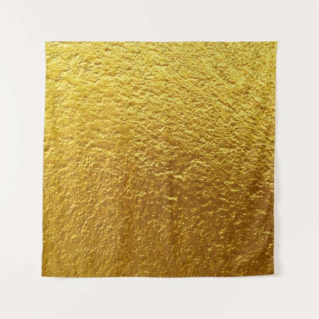 Die goldene Wandtextur ist abstrakt, alt, antike Wandteppich (Vorderseite)