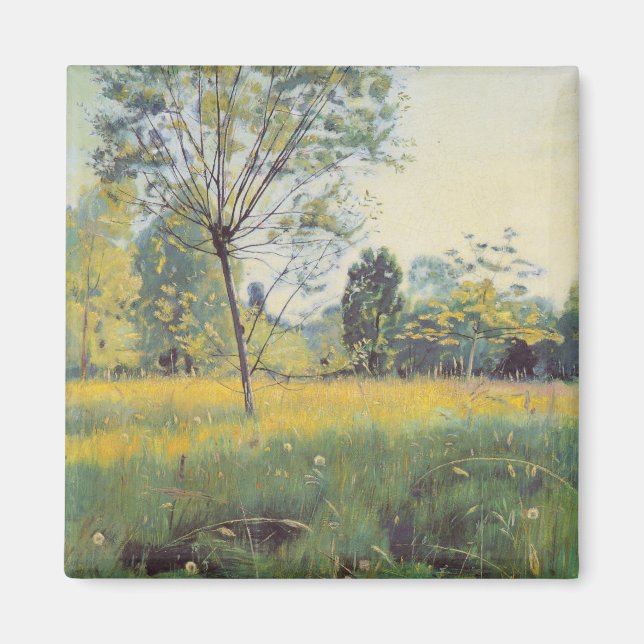 Die goldene Wiese (von Ferdinand Hodler) Magnet (Vorne)