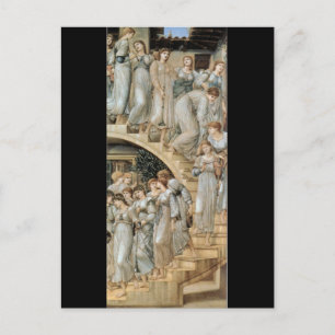 Die goldenen Treppe, Sir Edward Burne-Jones Postka Postkarte