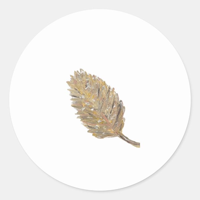 Die goldfarbenen Bleikleber - in Weiß Runder Aufkleber (Vorderseite)