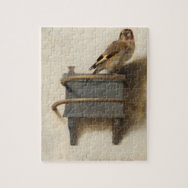 Die Goldfinch von Carel Fabritius (Vertikal)