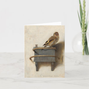 Die Goldfinch von Carel Fabritius Dankeskarte