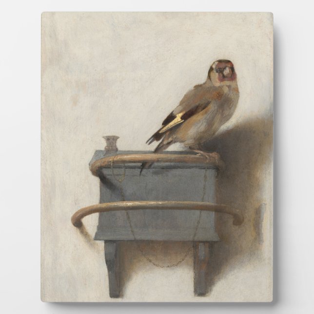 Die Goldfinch von Carel Fabritius Fotoplatte (Vorderseite)