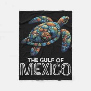 Die Golf Von Mexiko-Schildkröte Farbige Mexikanisc Fleecedecke