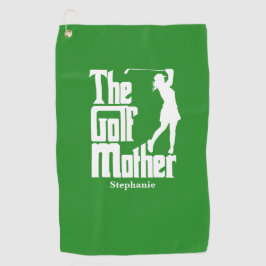 Die Golfmutter mit dem Namen Funny Golf Theme Golfhandtuch