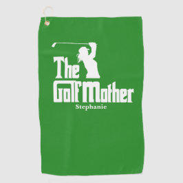 Die Golfmutter mit dem Namen Funny Golf Theme Golfhandtuch