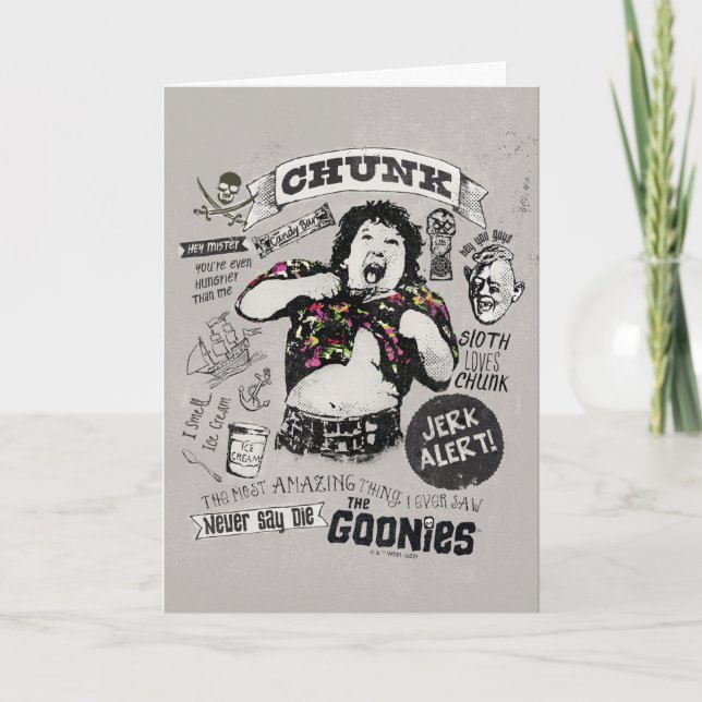 Die Goonies Chunk Retro Collage Karte (Vorderseite)