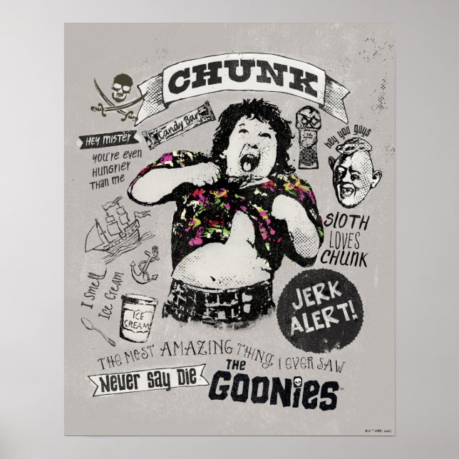 Die Goonies Chunk Retro Collage Poster (Vorne)