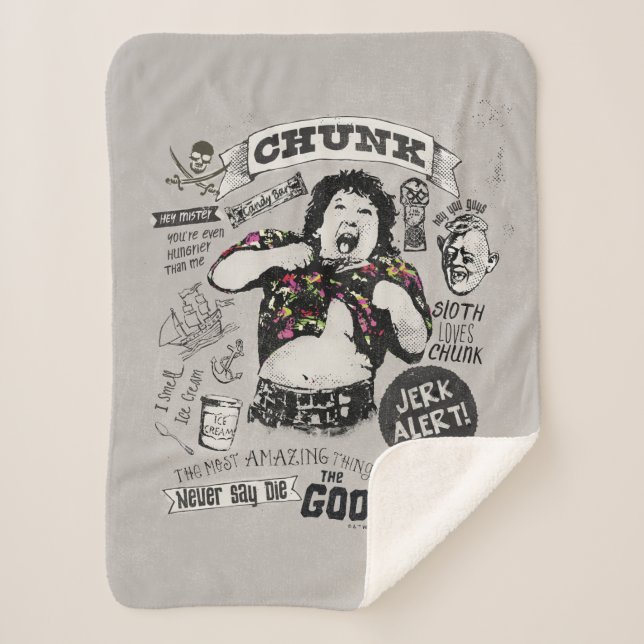 Die Goonies Chunk Retro Collage Sherpadecke (Vorderseite)