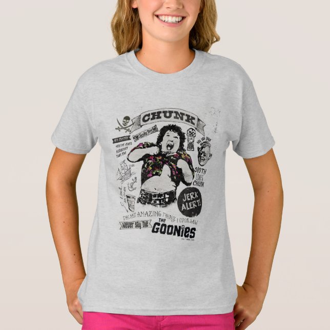 Die Goonies Chunk Retro Collage T-Shirt (Vorderseite)