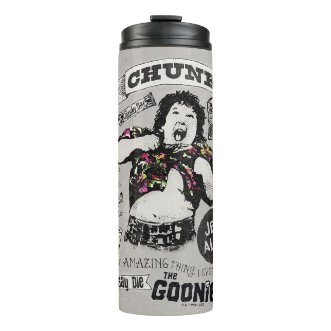 Die Goonies Chunk Retro Collage Thermosbecher (Vorderseite)